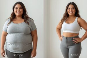 before and after weight loss pictures